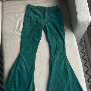 Altar'd State Green Flare Pants